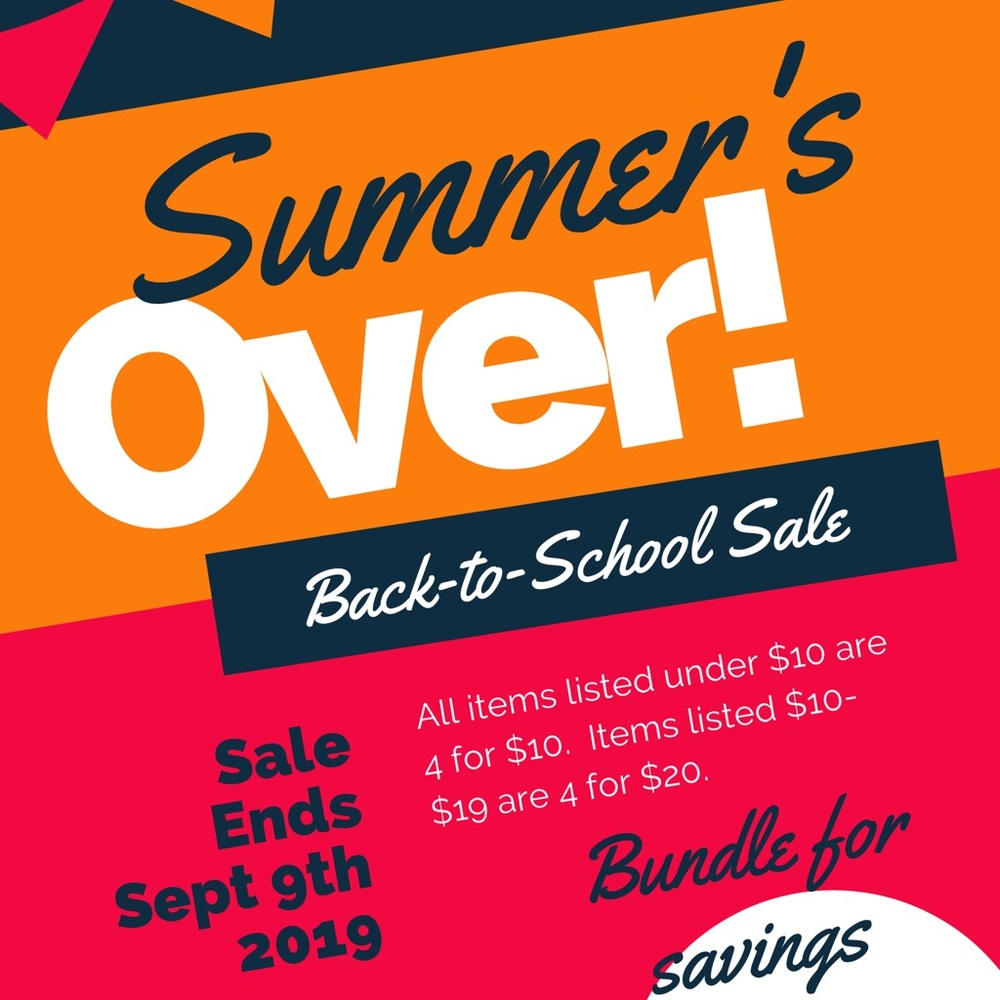 Back to School sale.